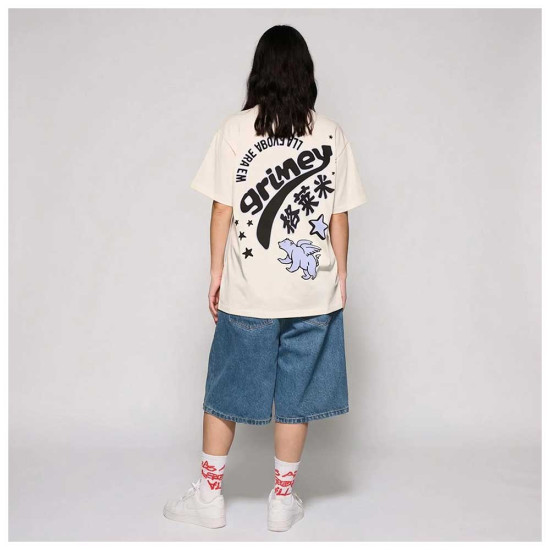 Grimey Ανδρικό σορτς Concreat Jungle Pleated Denim Shorts